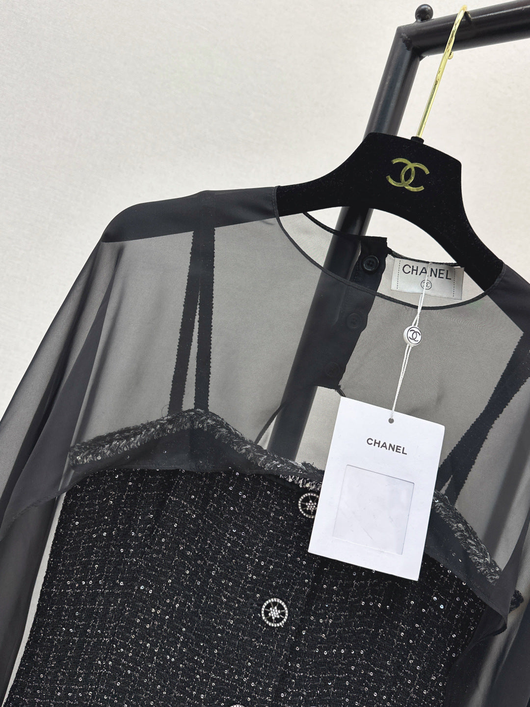 C*nel 25ss glittered tweed dress twinset