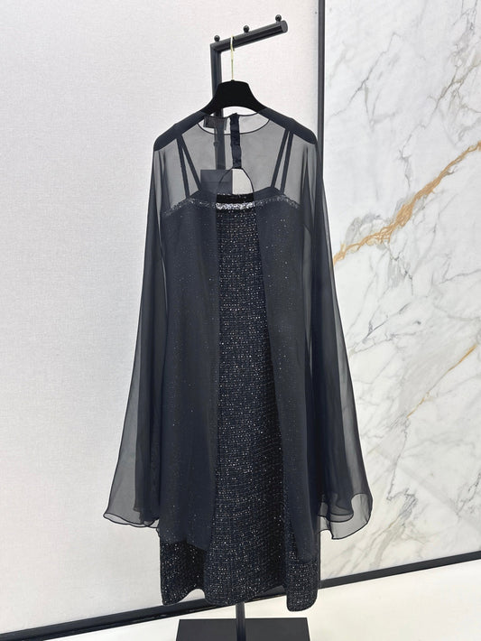 C*nel 25ss glittered tweed dress twinset