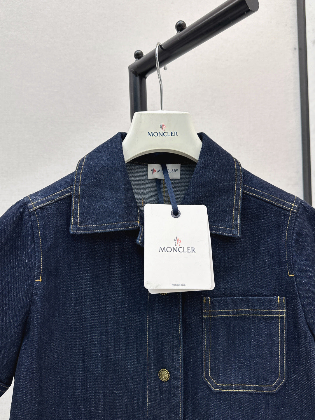 Monc* 25ss washed denim dress