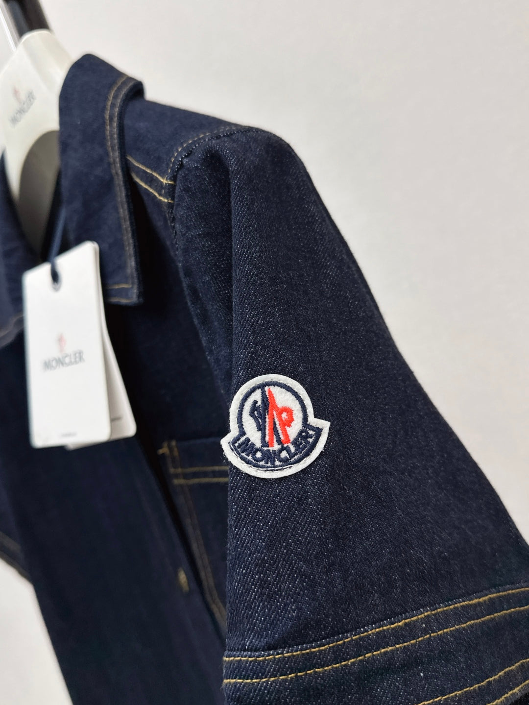 Monc* 25ss washed denim dress