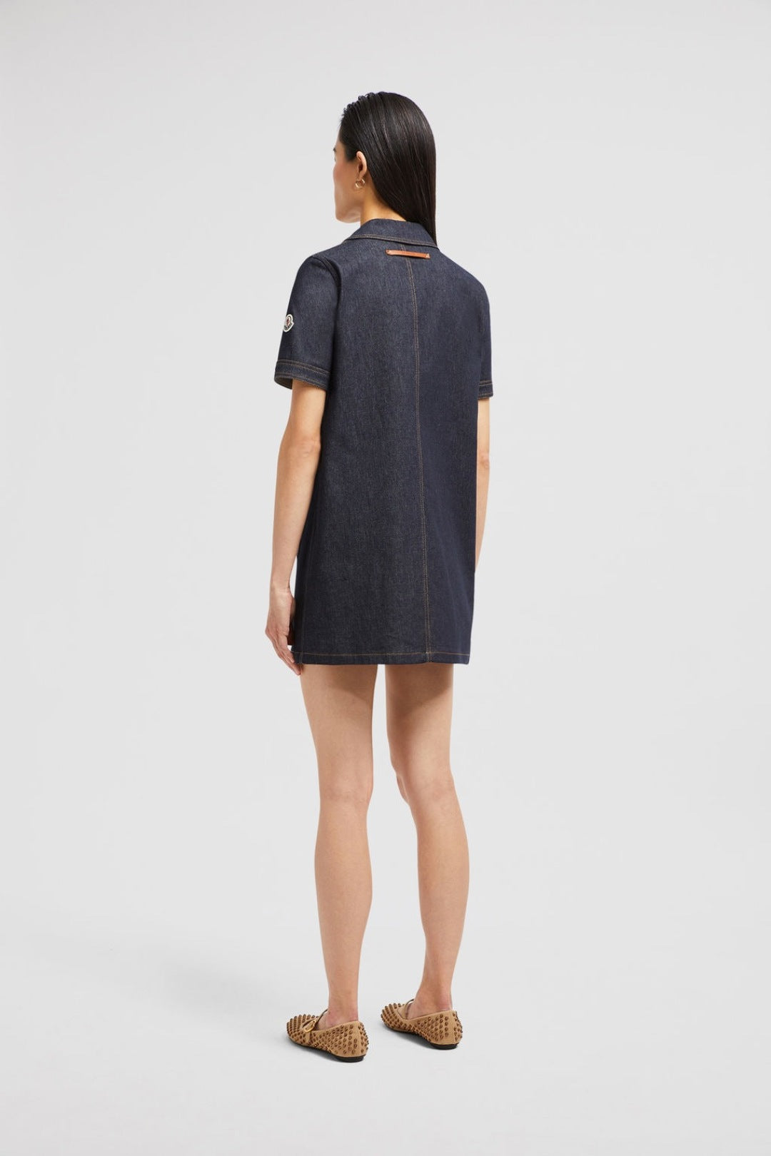 Monc* 25ss washed denim dress