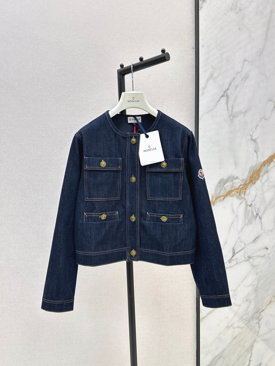 Monc* 25ss washed denim jacket