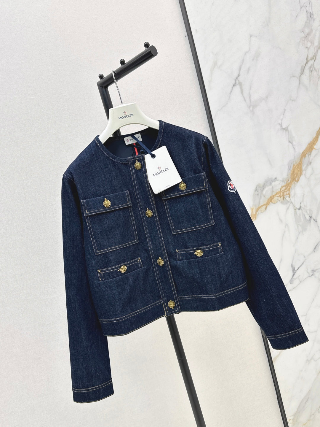 Monc* 25ss washed denim jacket