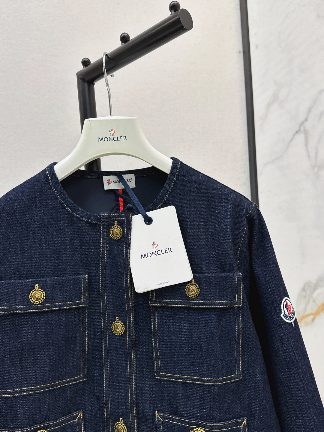 Monc* 25ss washed denim jacket