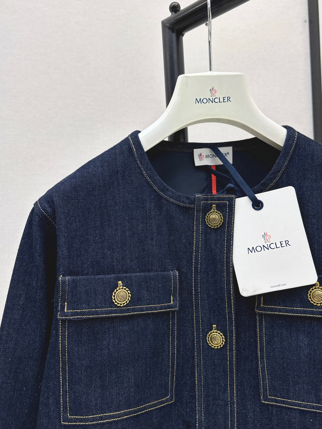 Monc* 25ss washed denim jacket