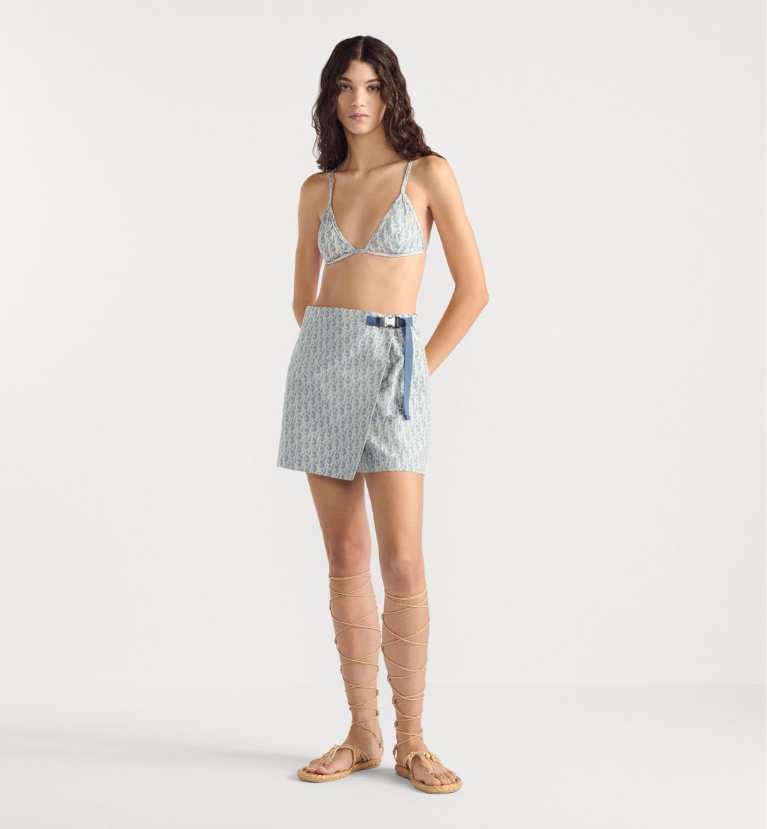 D*r 25ss oblique jacquard skort