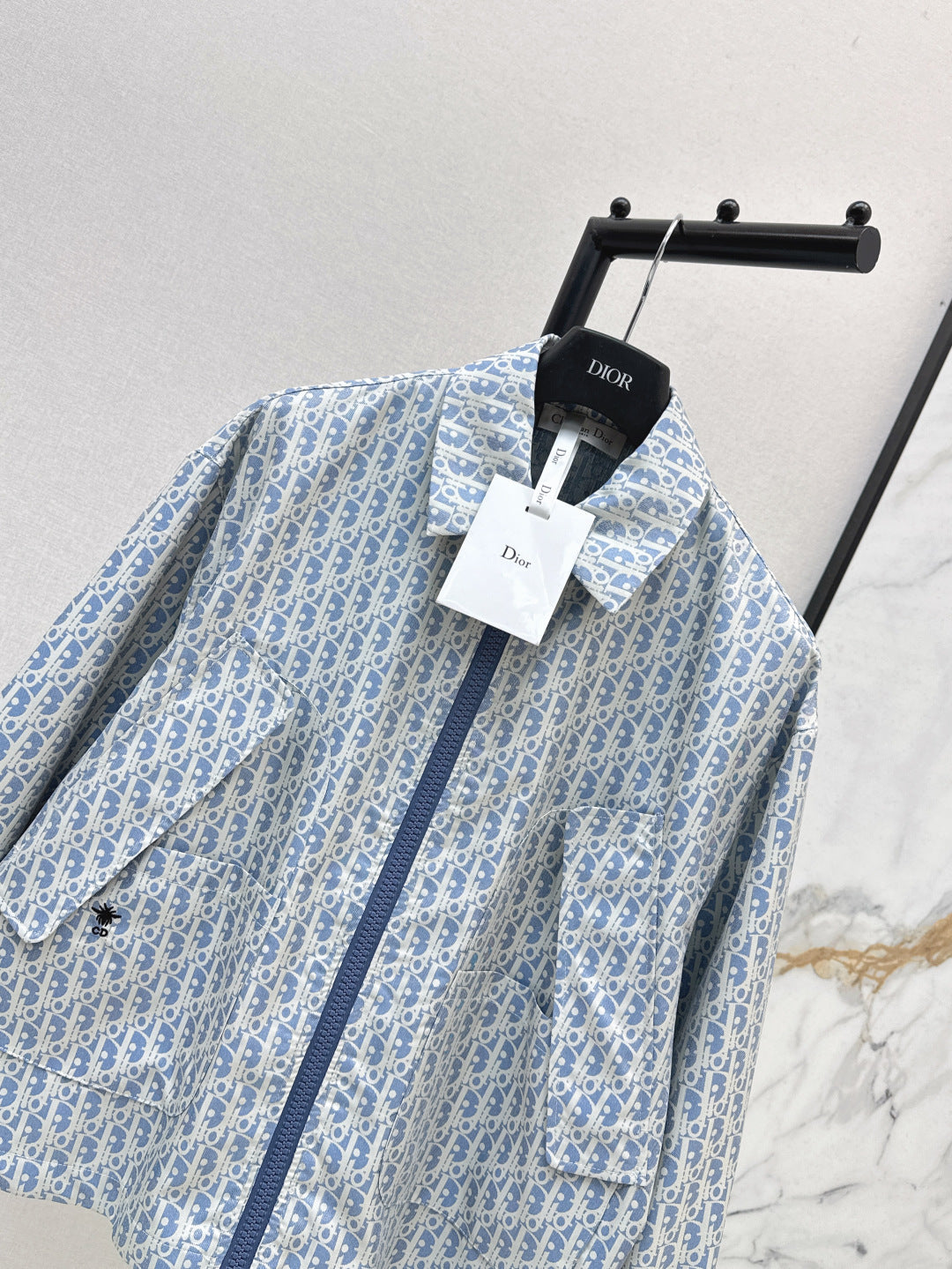 D*r 25ss oblique jacquard jacket