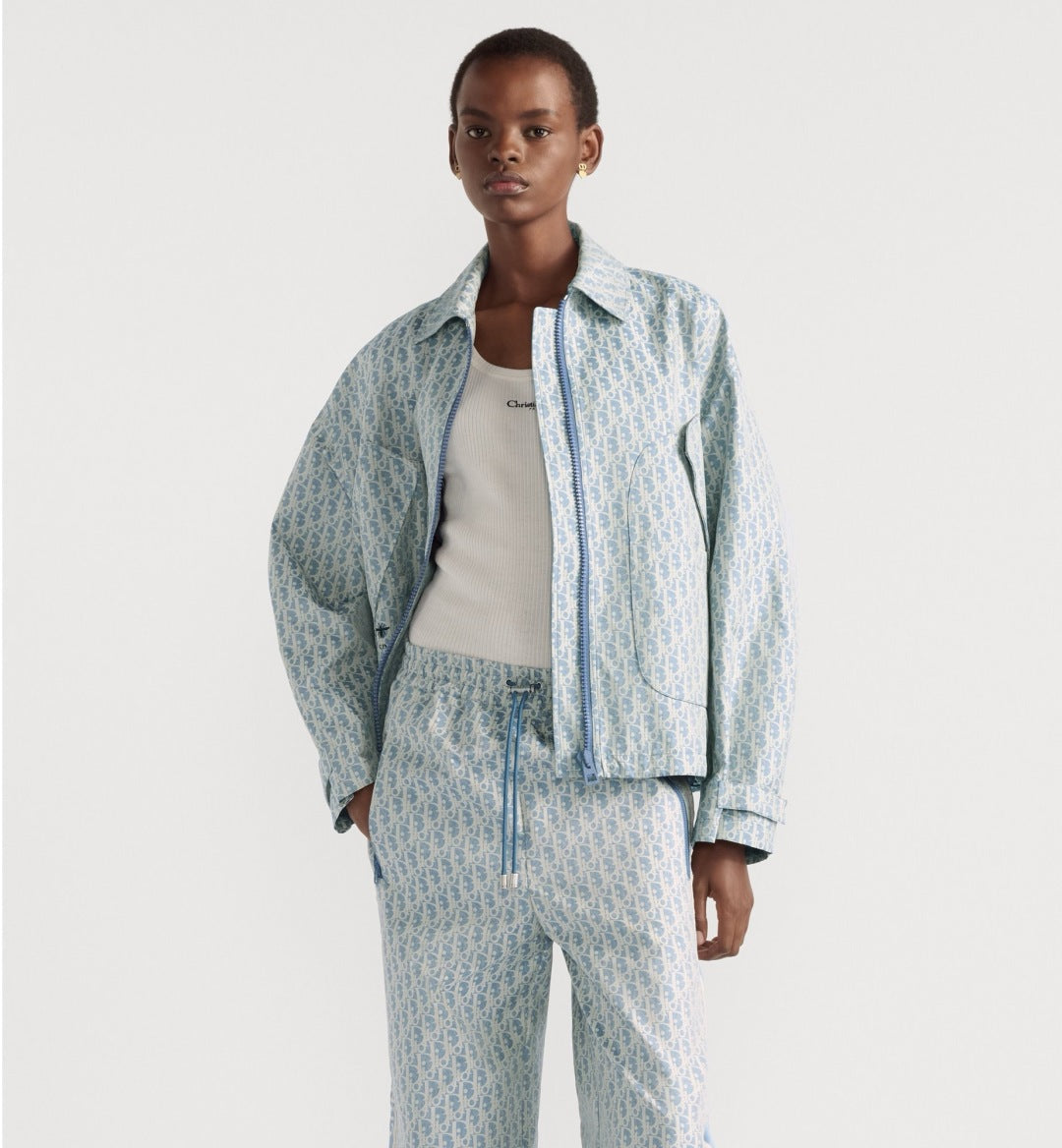 D*r 25ss oblique jacquard jacket