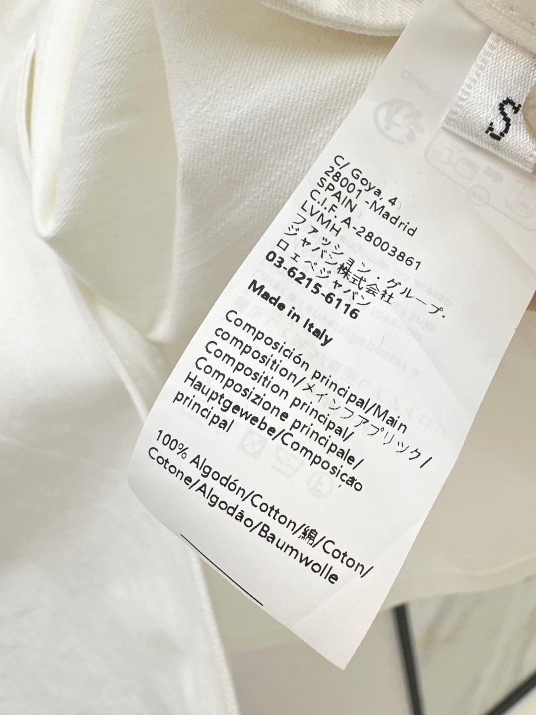 Loe* 25ss anagram cropped denim shirt