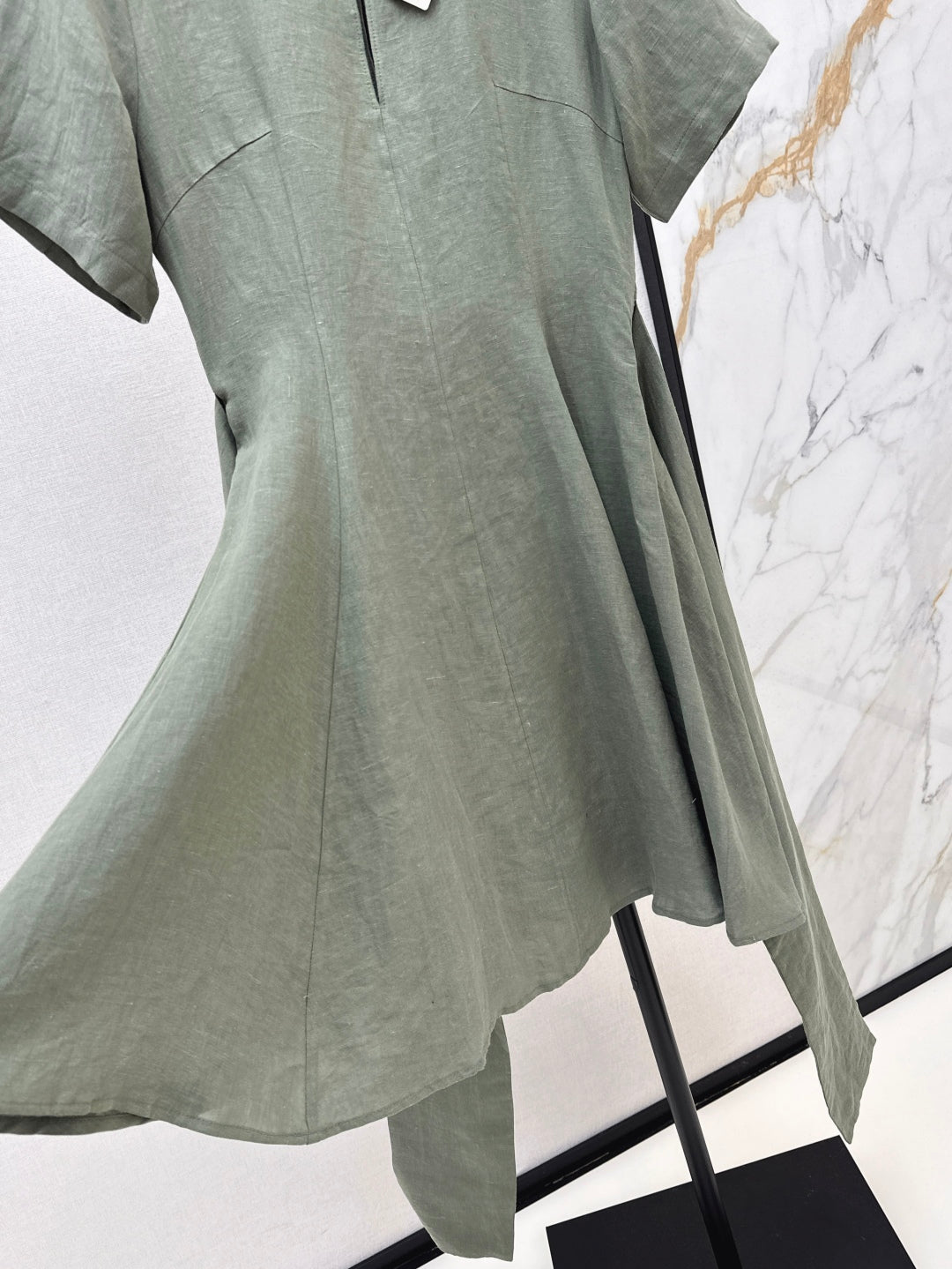 Loe* 25ss tied linen dress