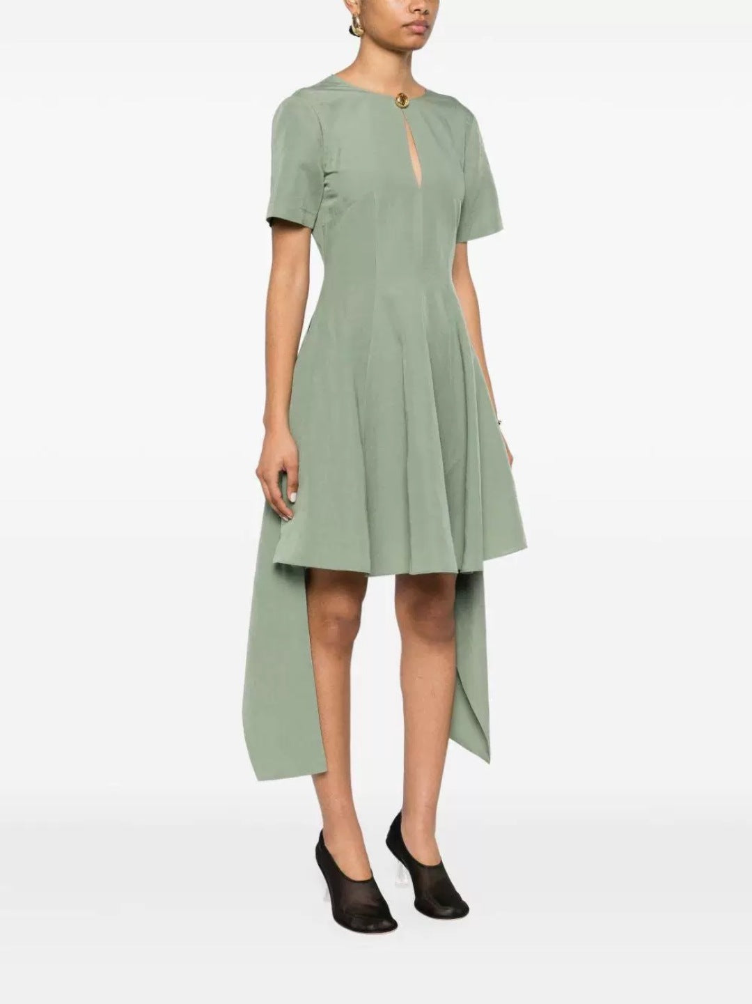 Loe* 25ss tied linen dress