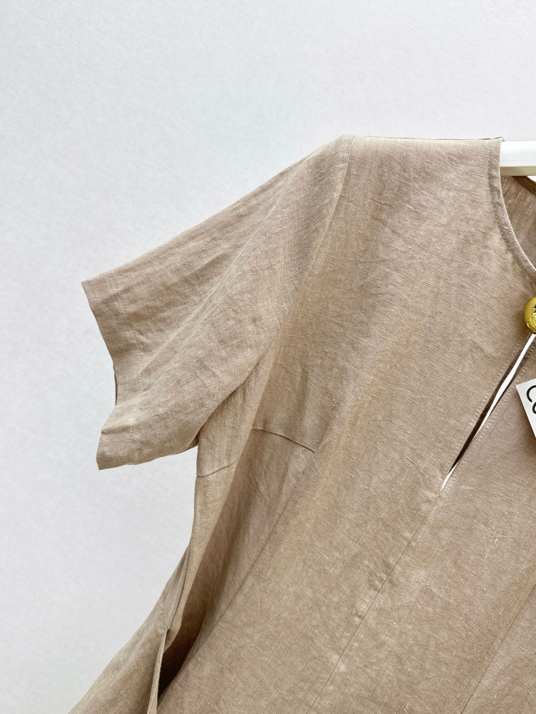 Loe* 25ss tied linen dress