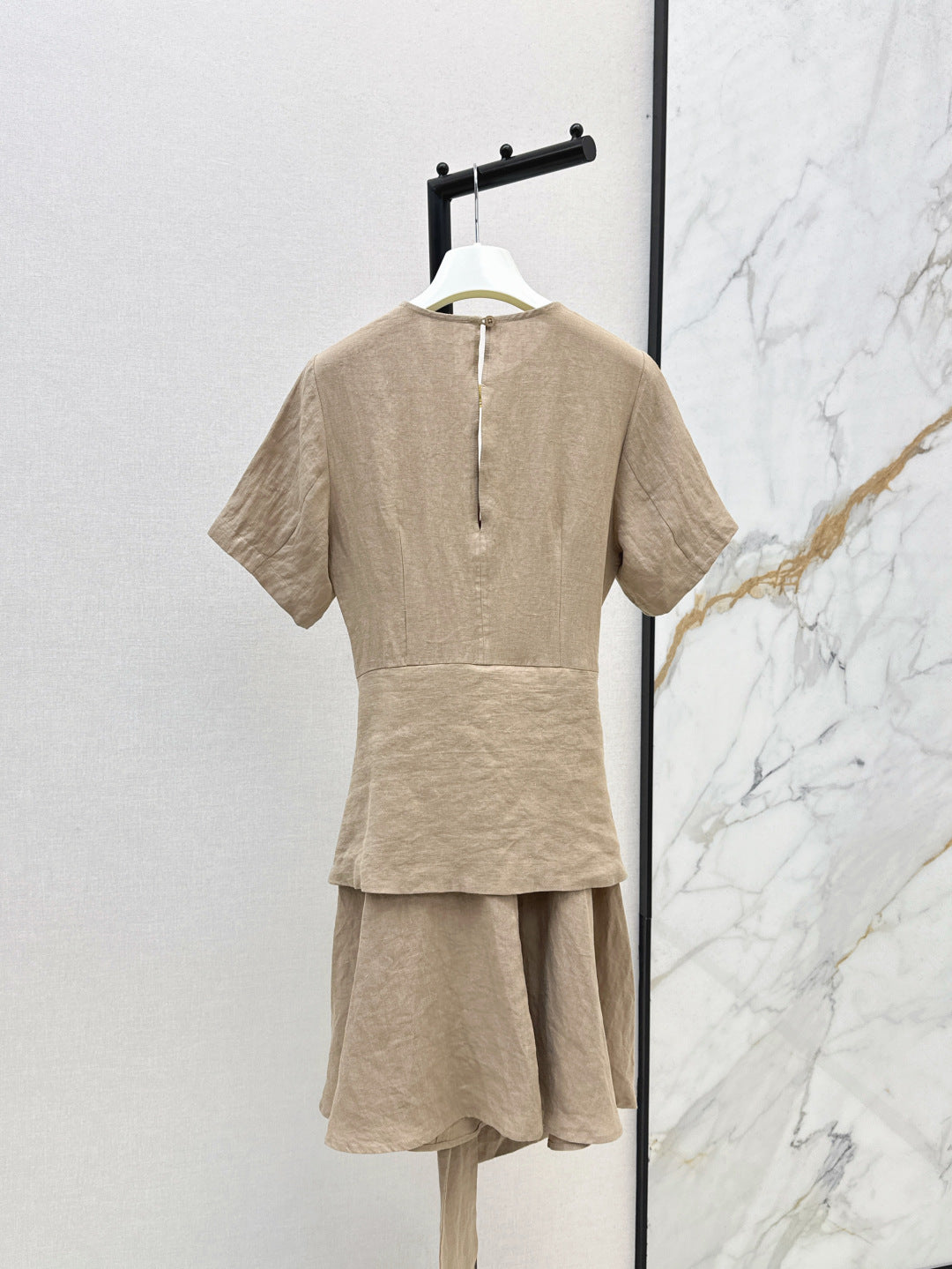 Loe* 25ss tied linen dress