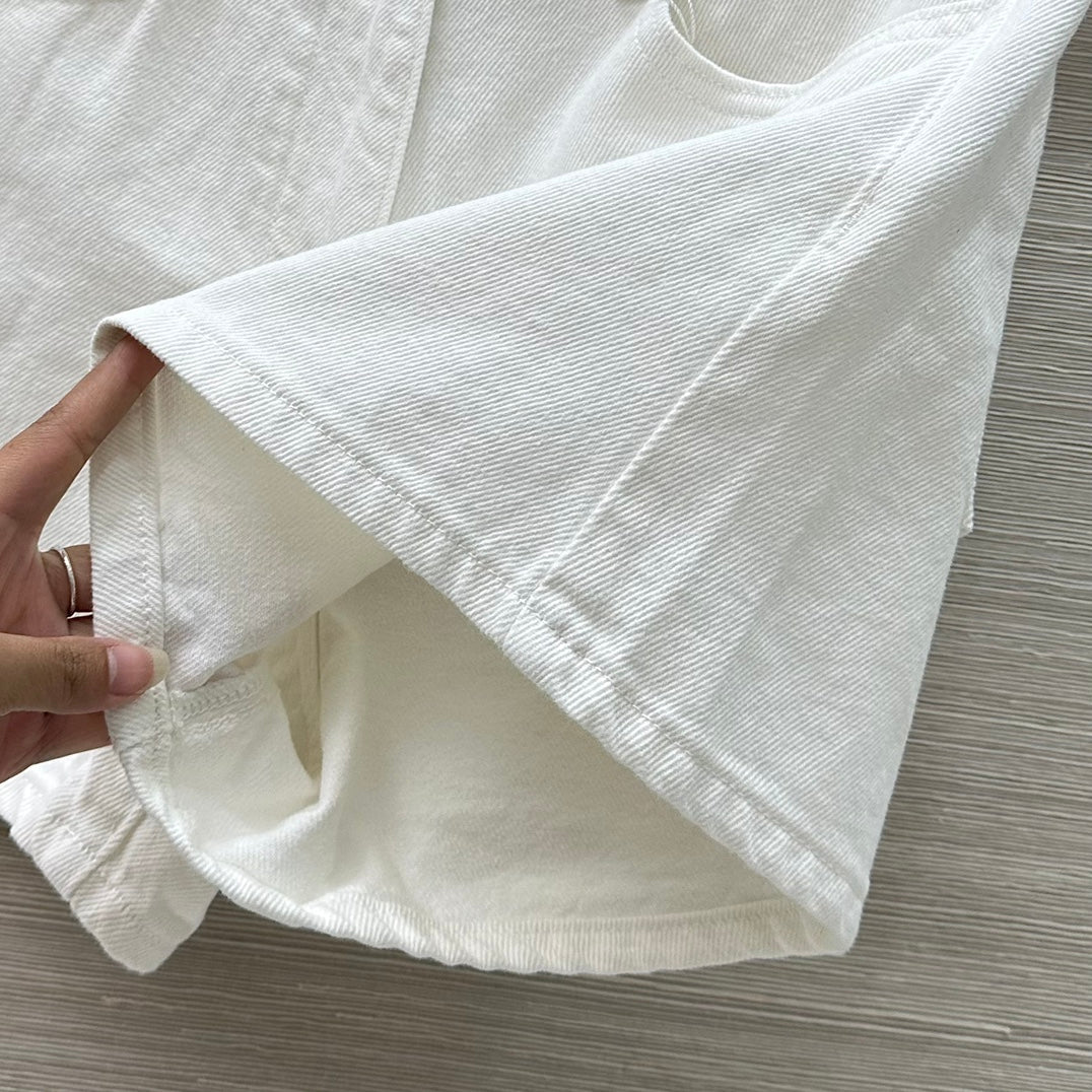 C*nel 25ss sequins pocket demin shorts