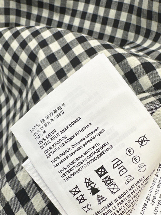 M*u 25ss check mini-dress