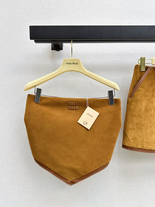 M*u 25ss suede bandana top