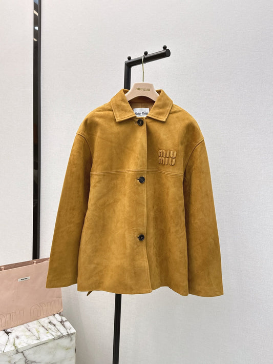 M*u 24fw suede blouson jacket