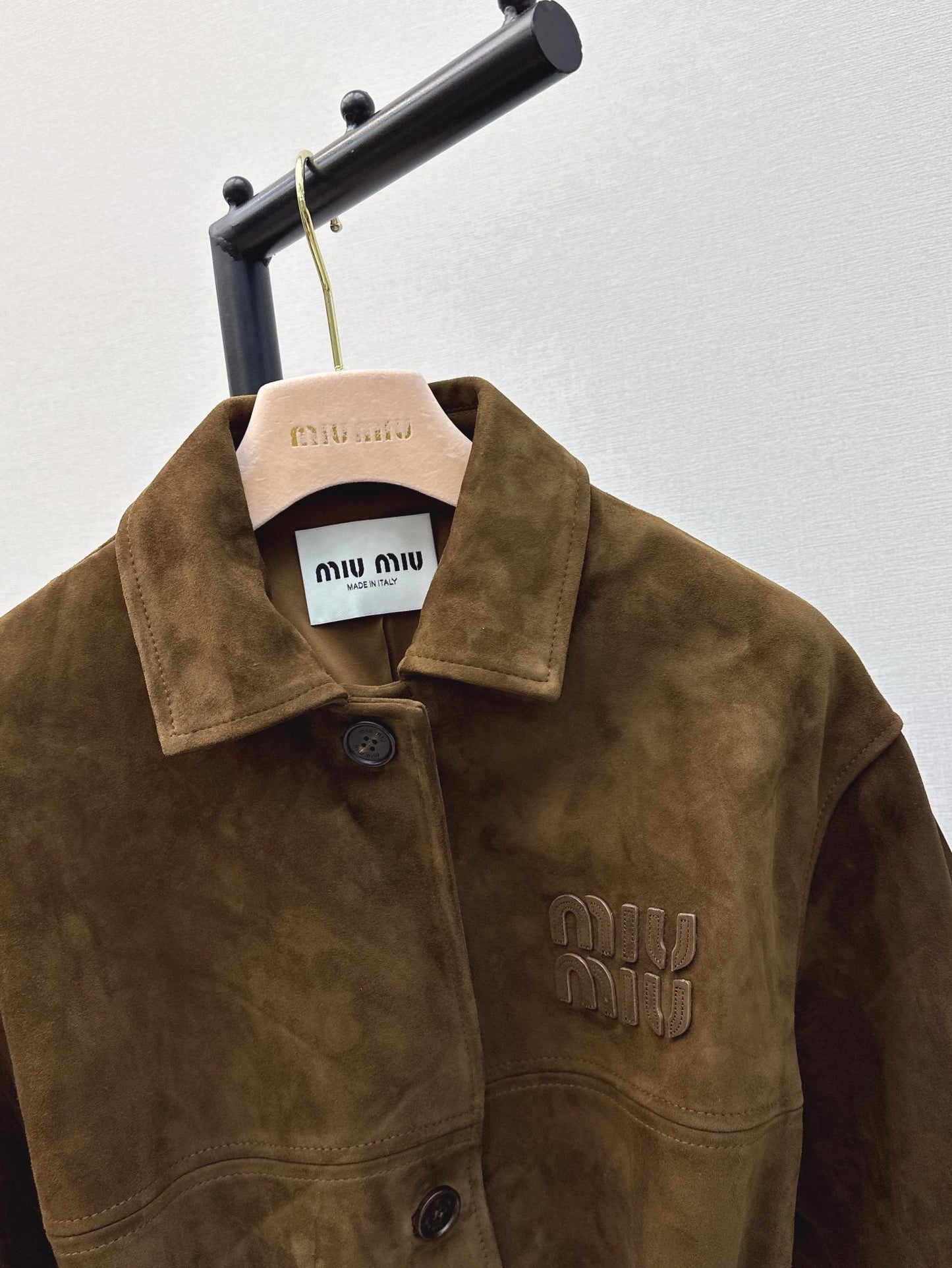M*u 24fw suede blouson jacket