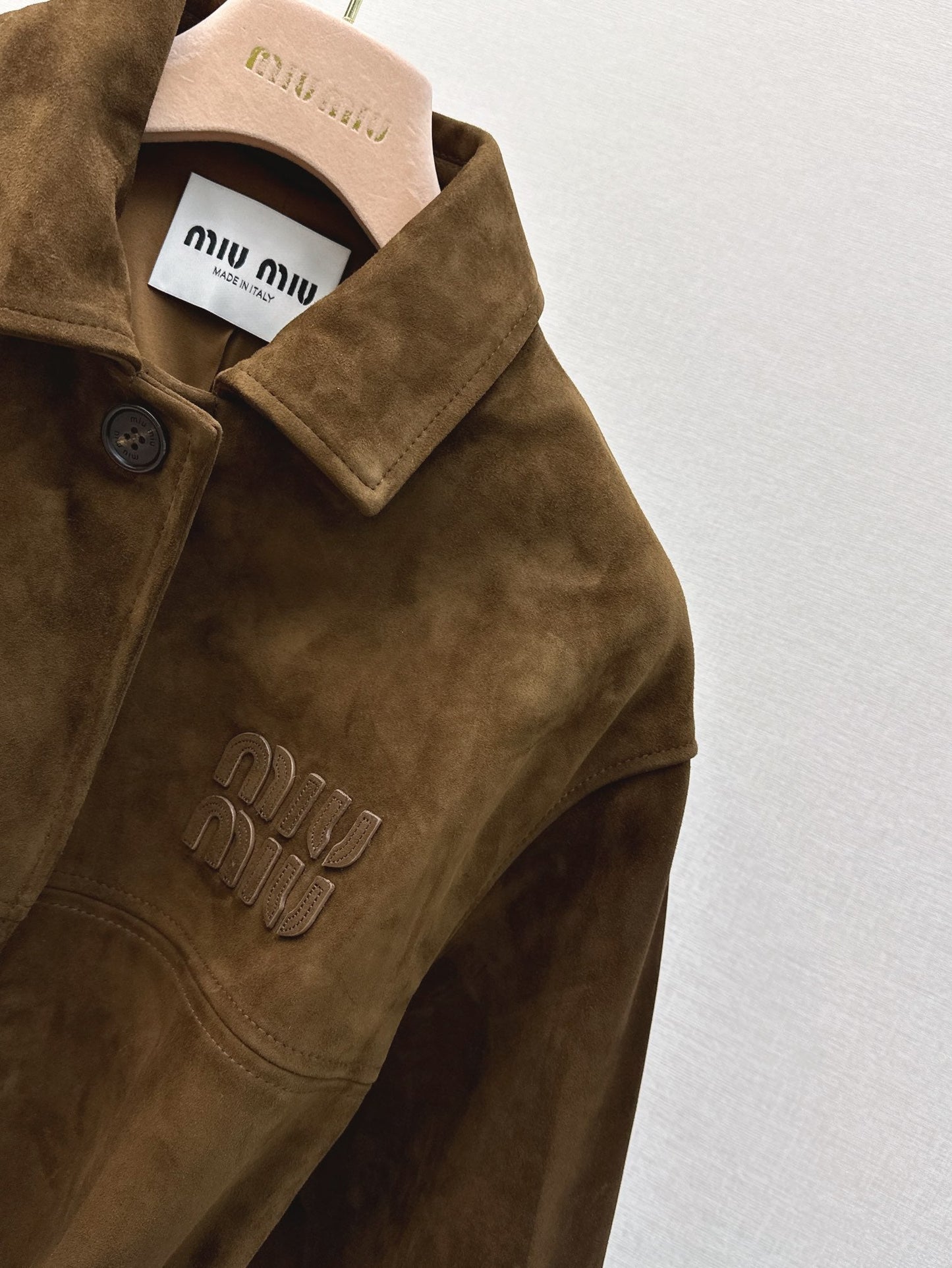 M*u 24fw suede blouson jacket
