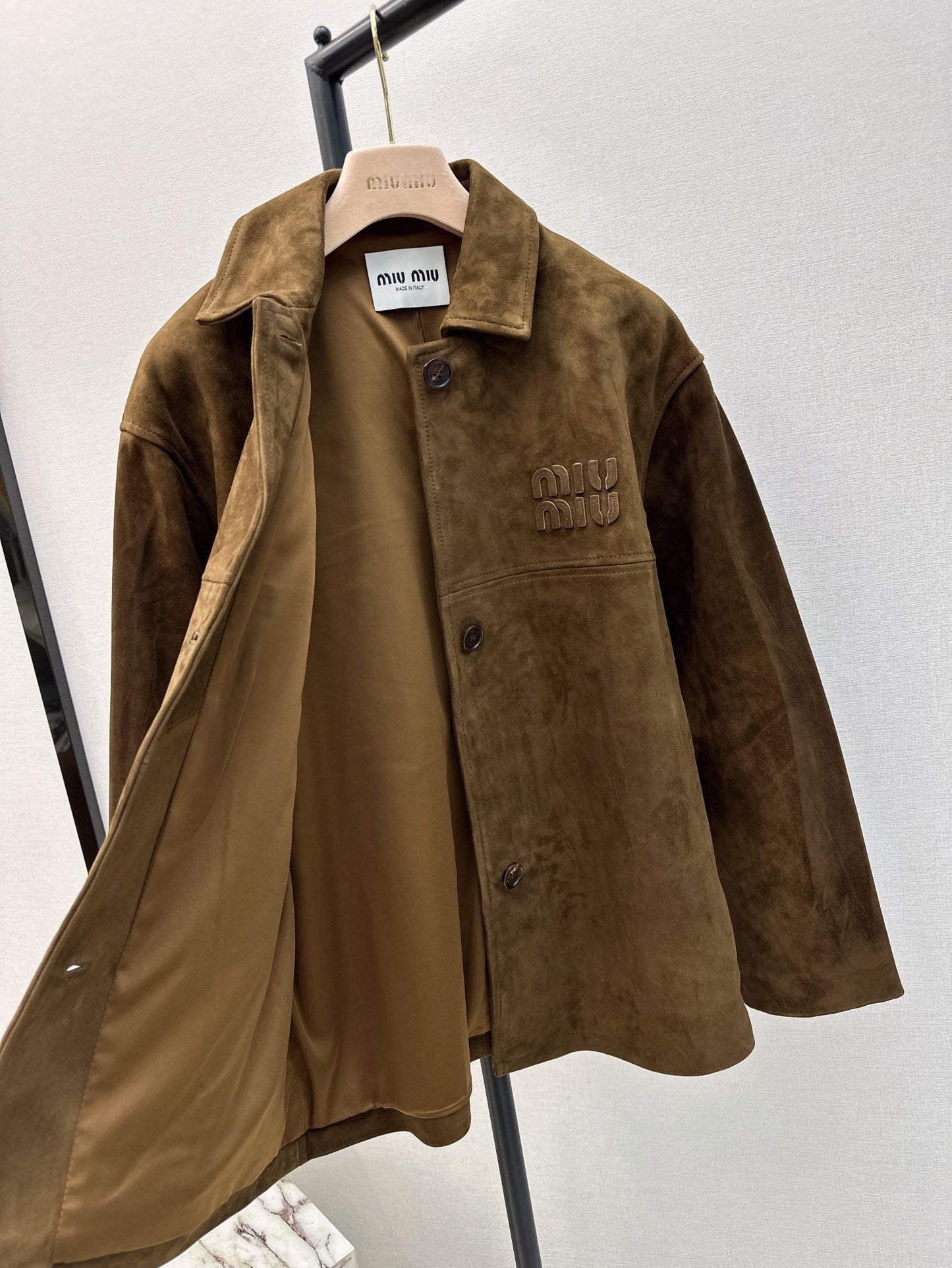 M*u 24fw suede blouson jacket