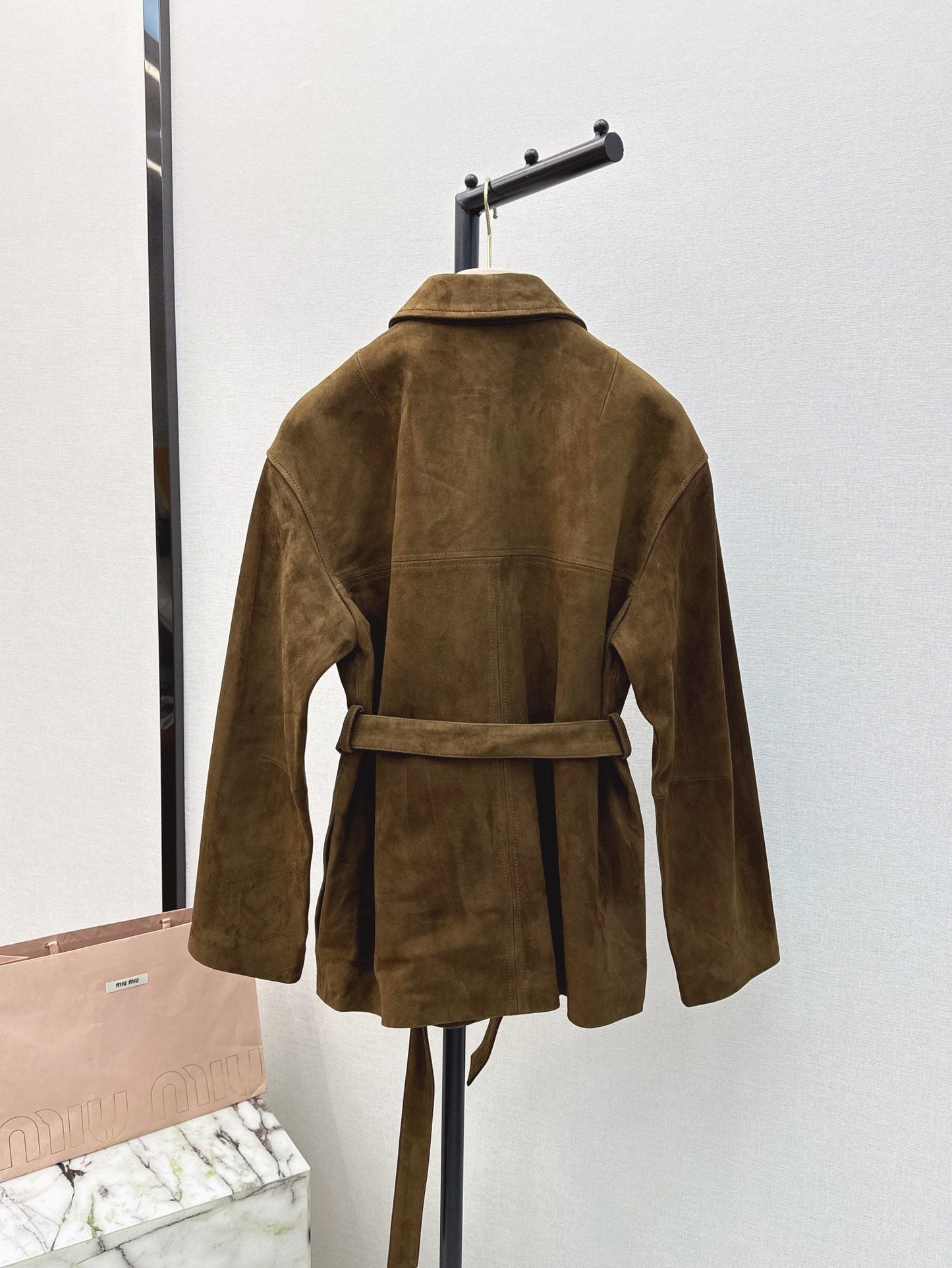 M*u 24fw suede blouson jacket