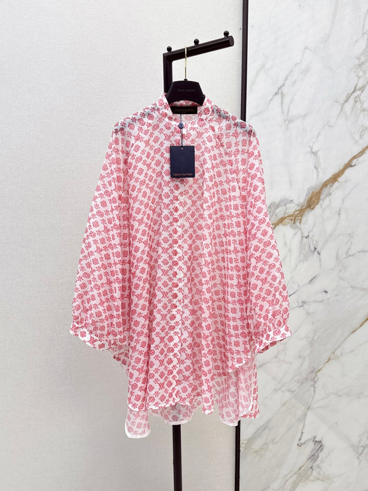 Loui* 25ss long cape blouse