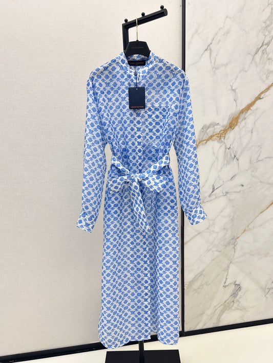 Loui* 25ss 3D monogram shirt dress