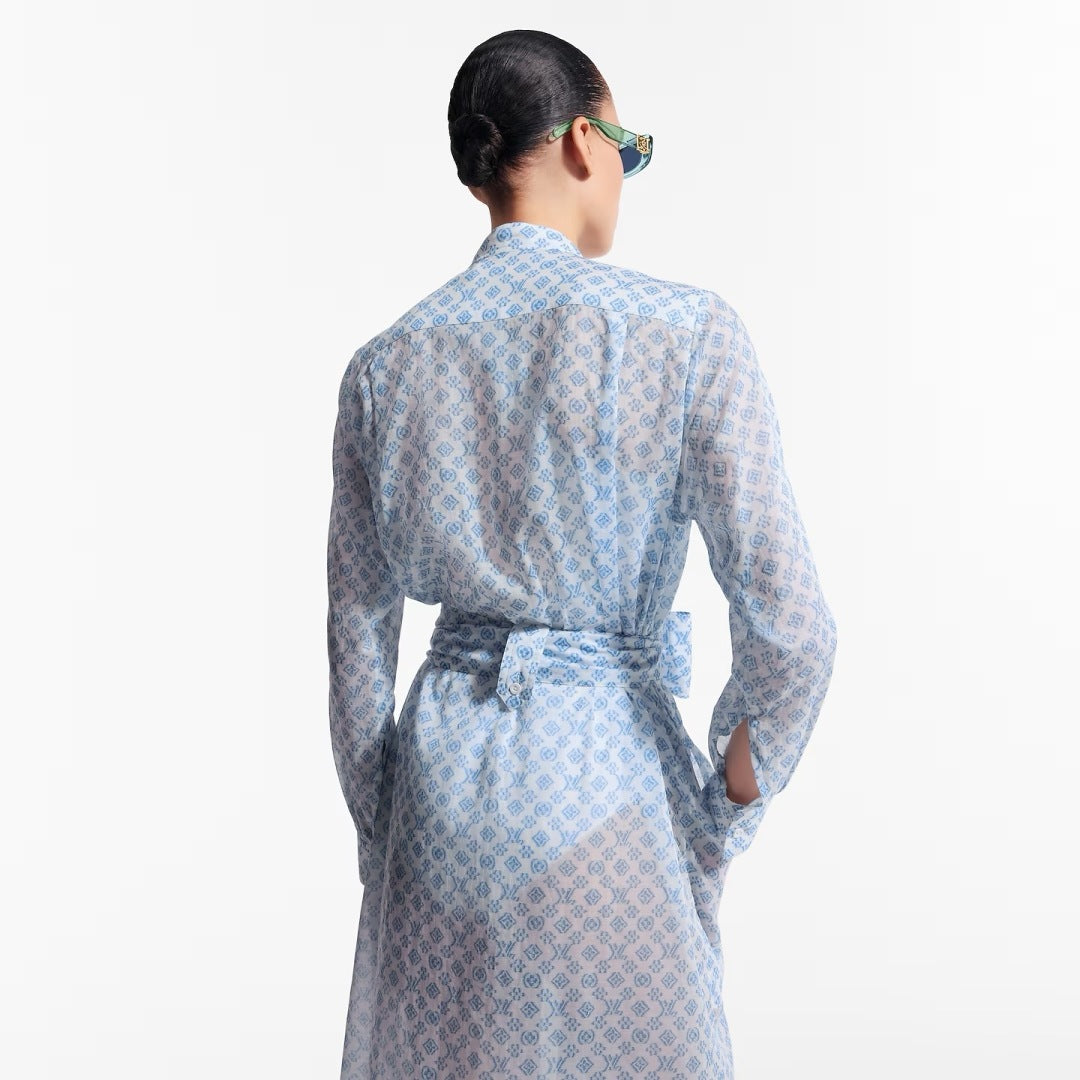 Loui* 25ss 3D monogram shirt dress