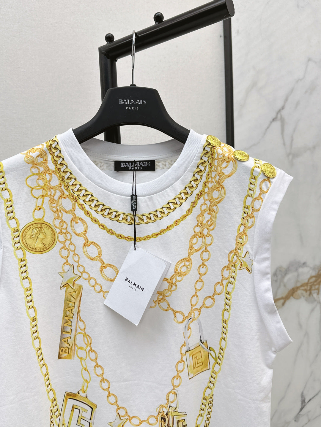 Balm* 25ss chain printed vest