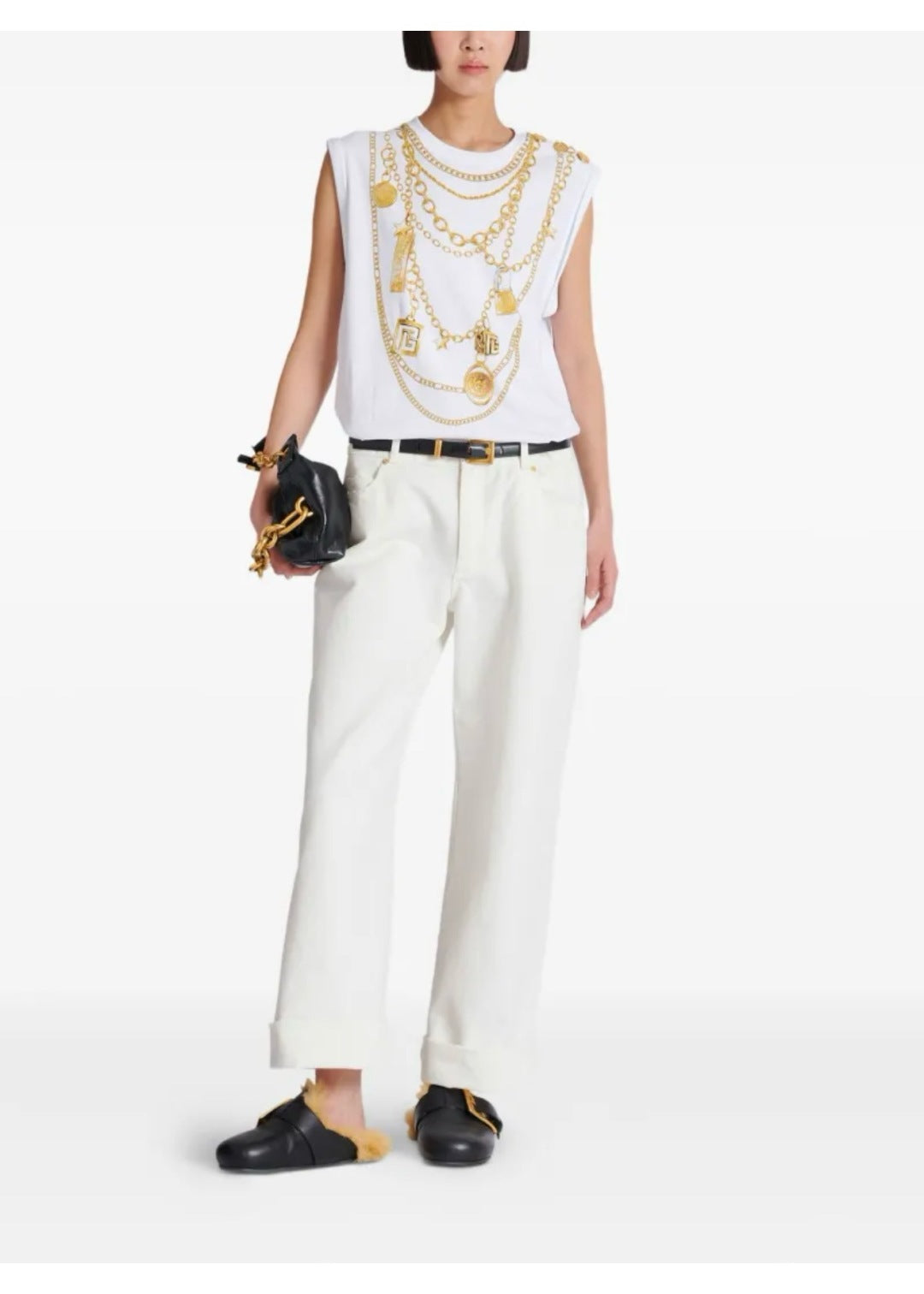 Balm* 25ss chain printed vest