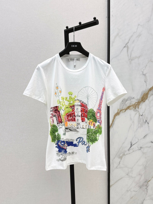 D*r 25ss printed cotton t-shirt