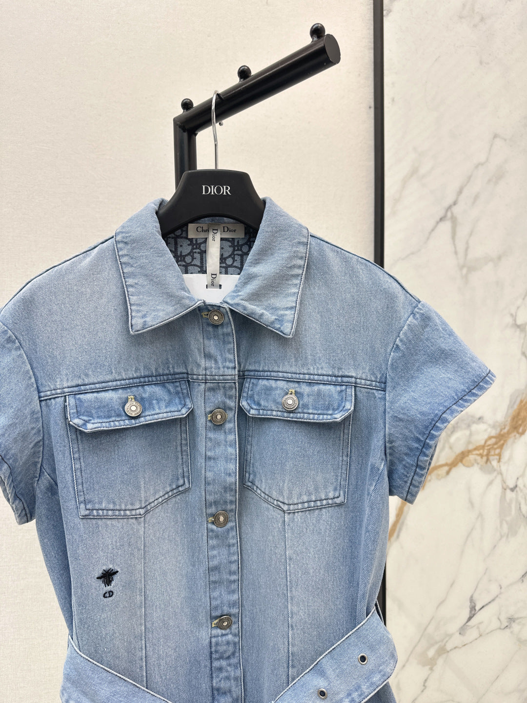 D*r 25ss belted denim shirt dress