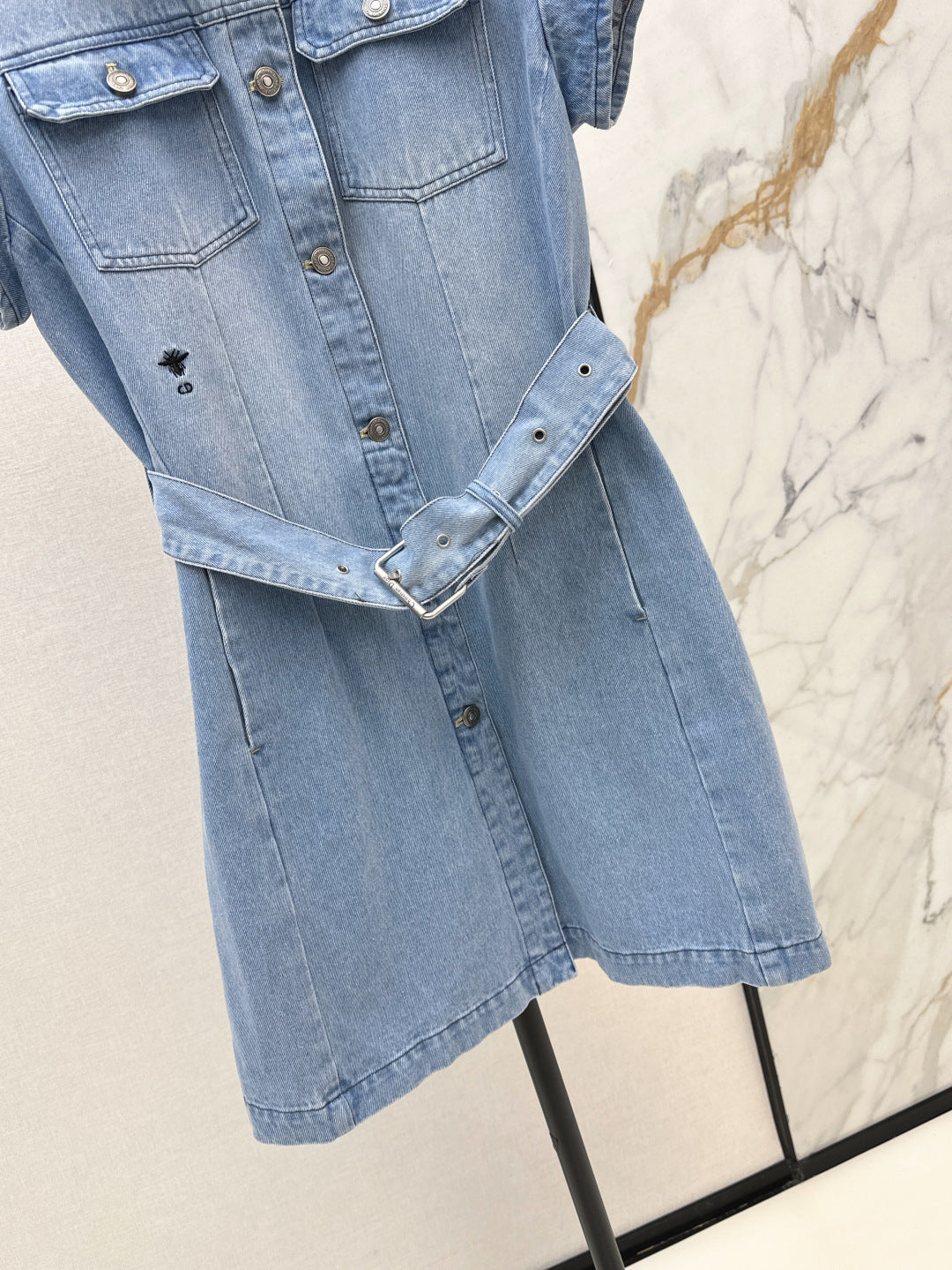 D*r 25ss belted denim shirt dress