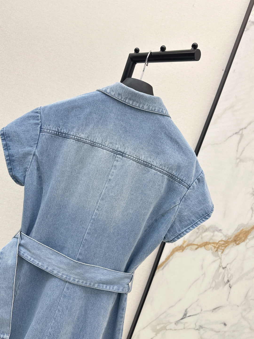 D*r 25ss belted denim shirt dress