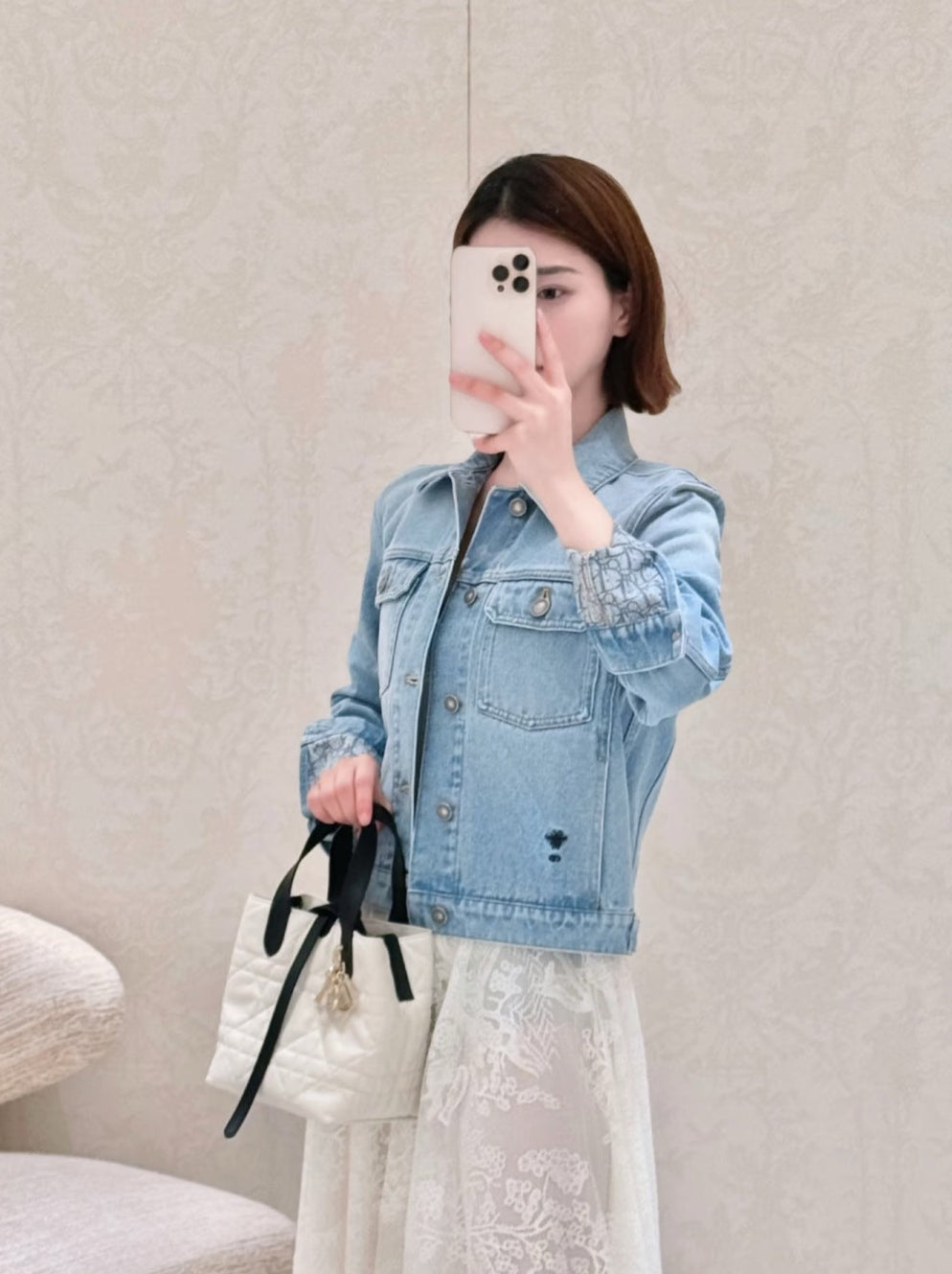 D*r 25ss oblique interior denim jacket