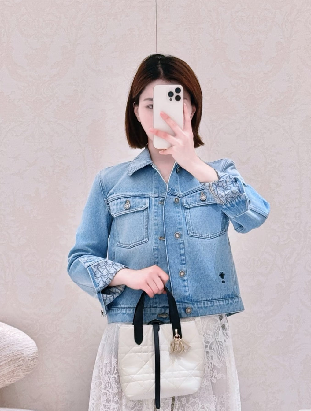 D*r 25ss oblique interior denim jacket