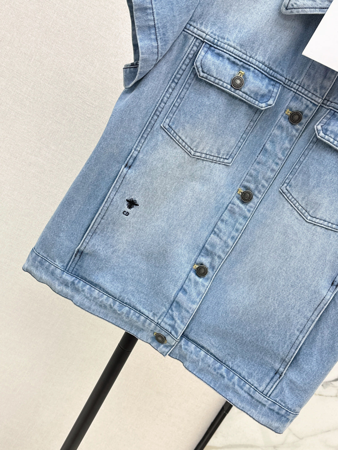 D*r 25ss oblique interior denim vest