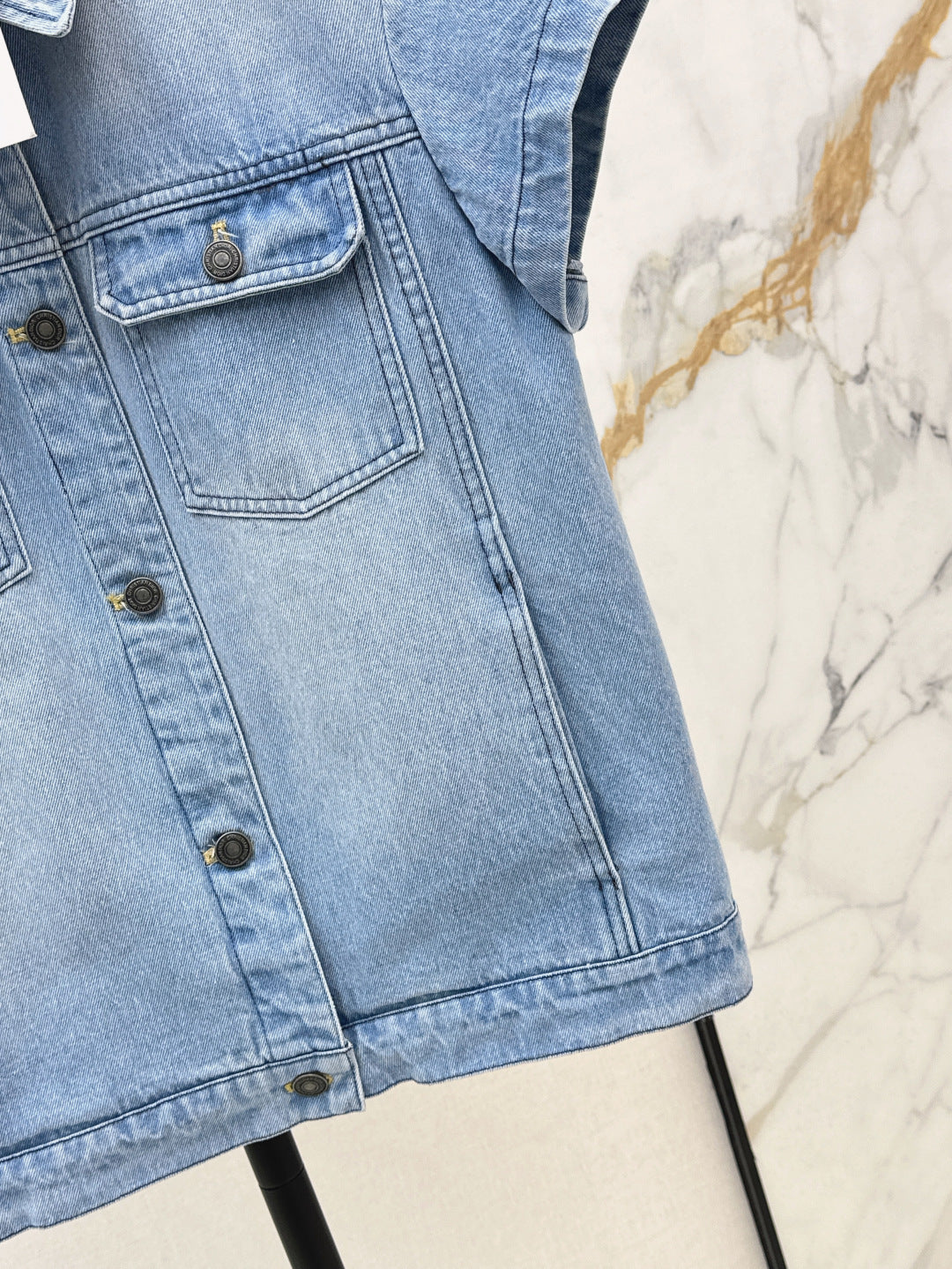 D*r 25ss oblique interior denim vest