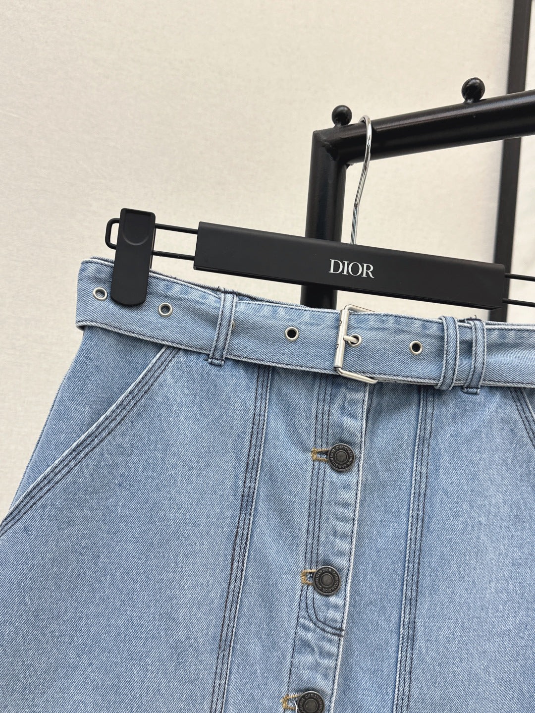 D*r 25ss belted denim skirt