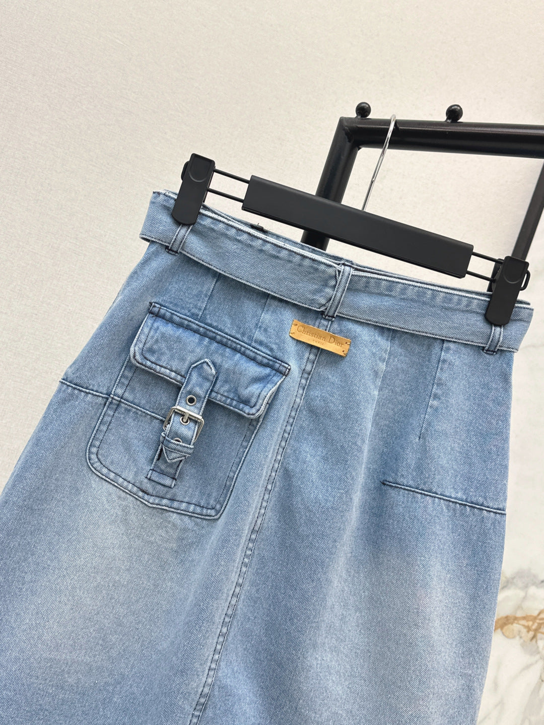 D*r 25ss belted denim skirt