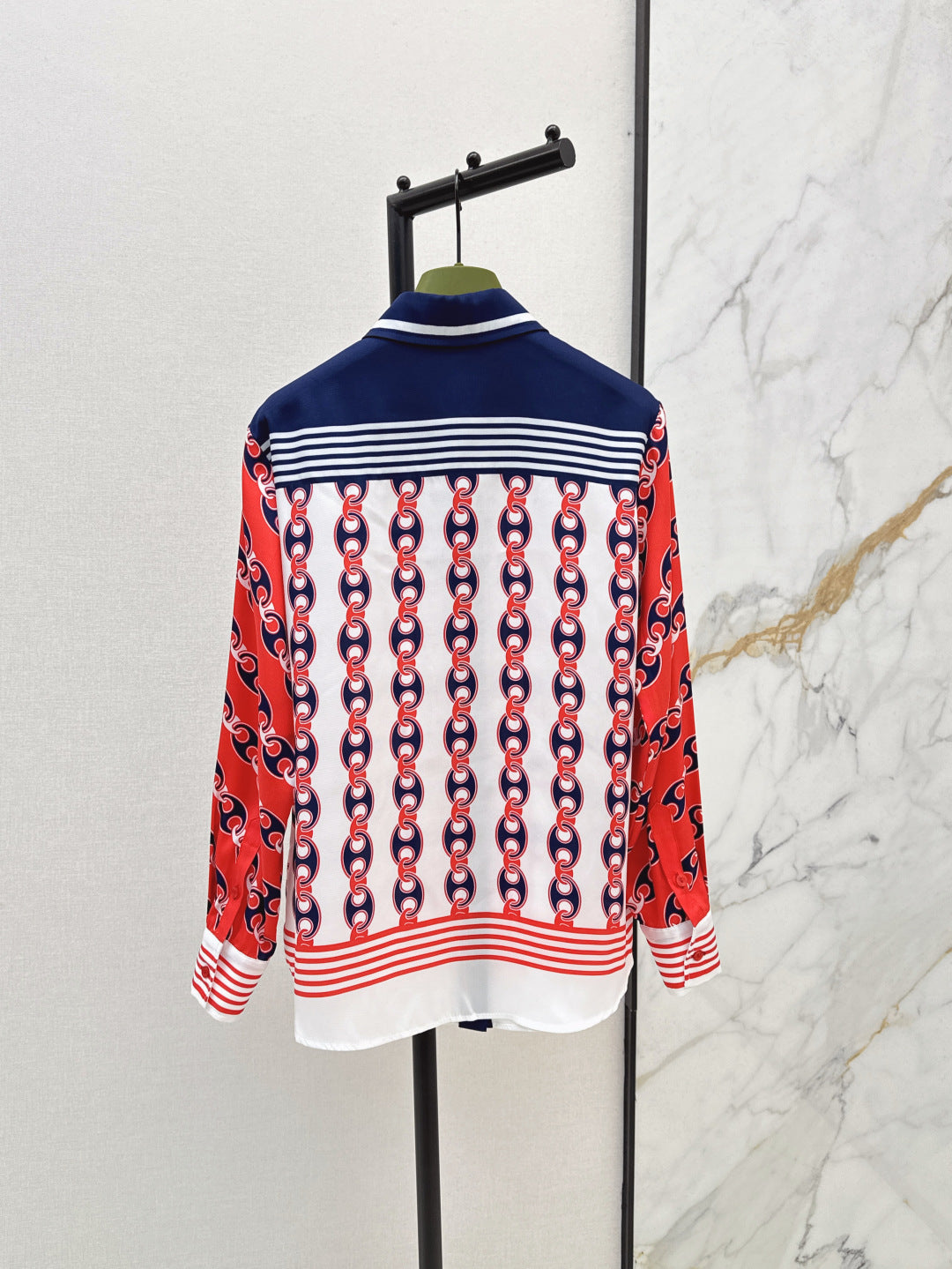 Gu* 25ss chain printed shirt