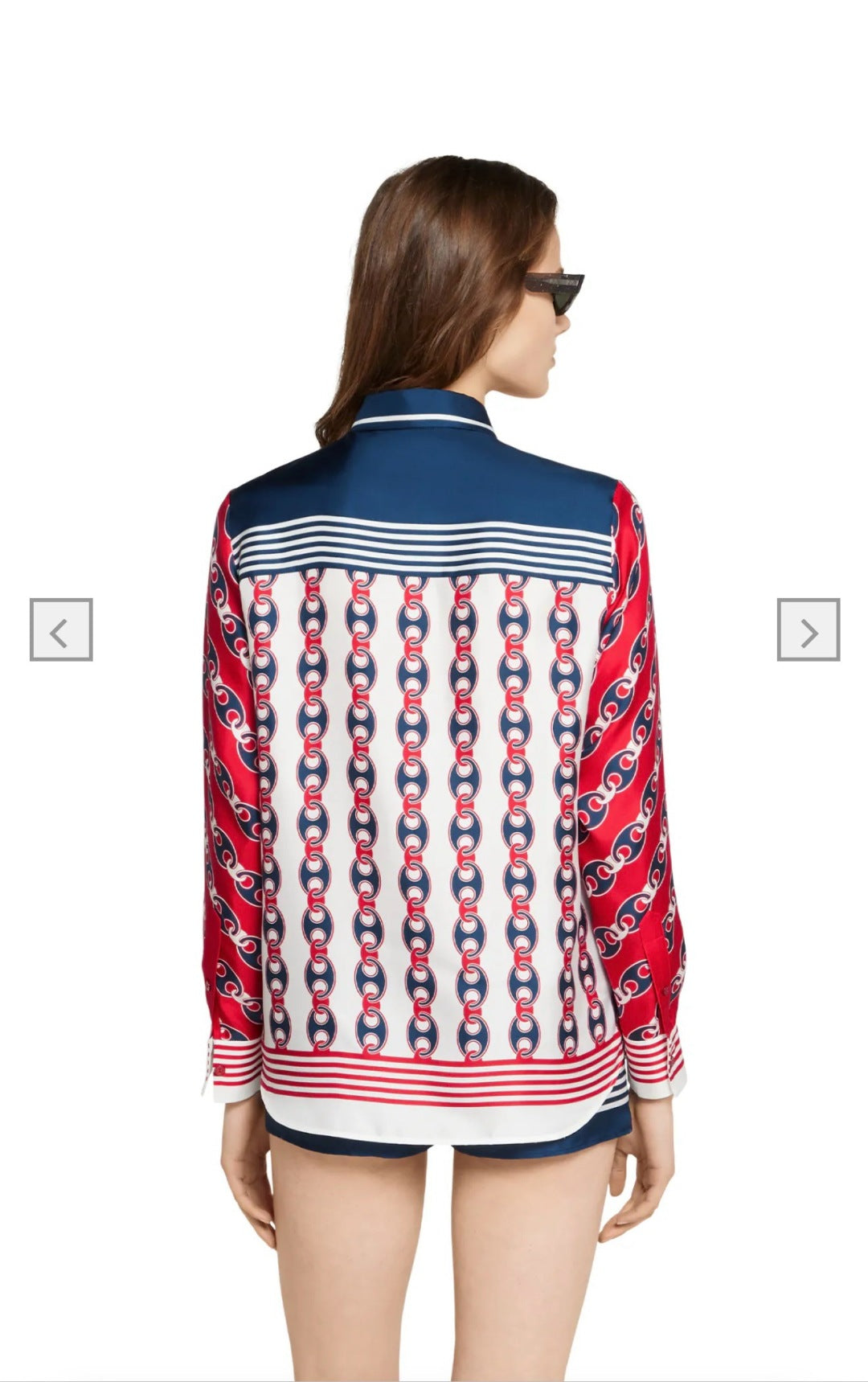 Gu* 25ss chain printed shirt