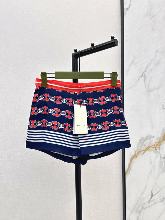 Gu* 25ss chain printed shorts