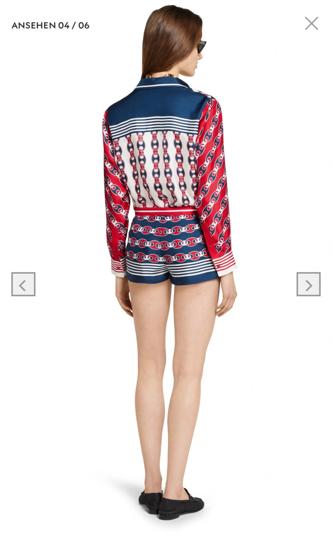 Gu* 25ss chain printed shorts