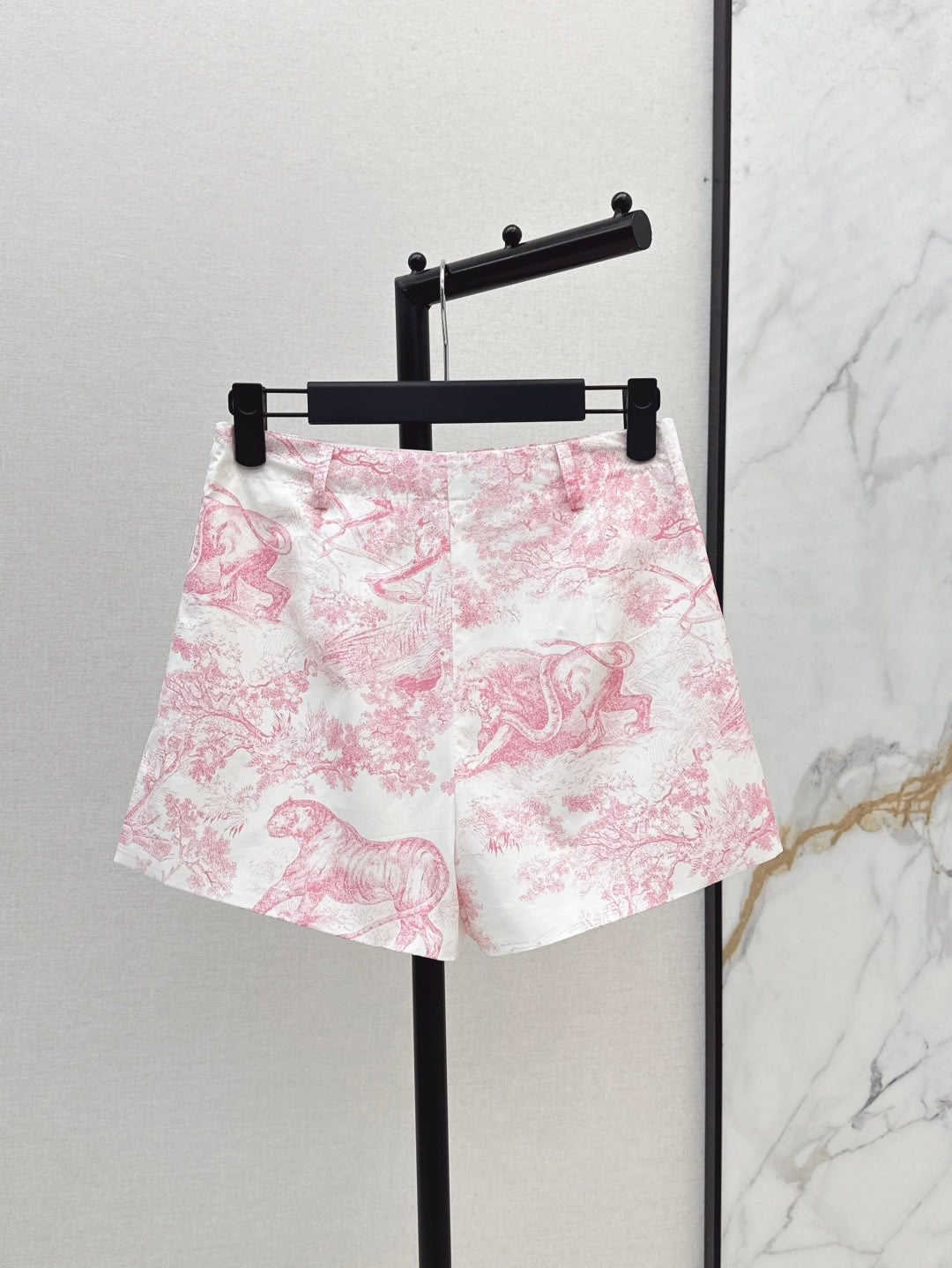 D*r 25ss printed cotton poplin shorts