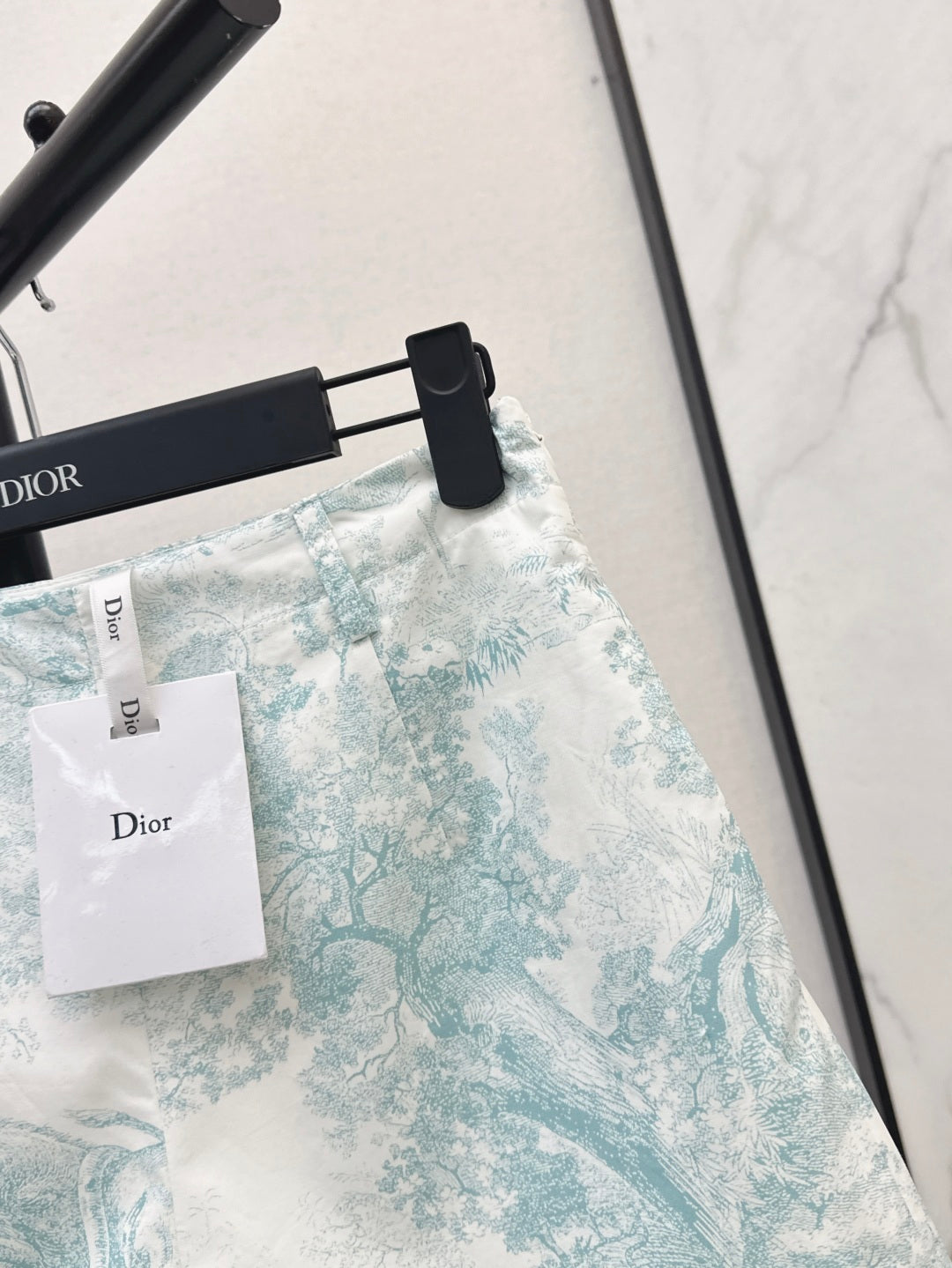 D*r 25ss printed cotton poplin shorts