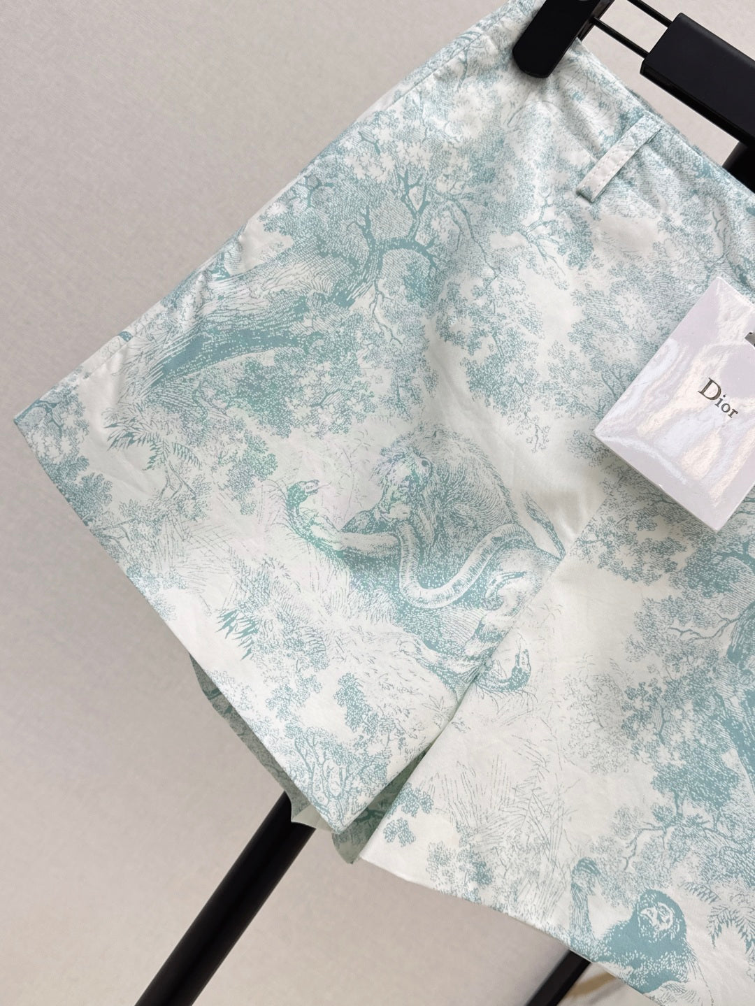 D*r 25ss printed cotton poplin shorts