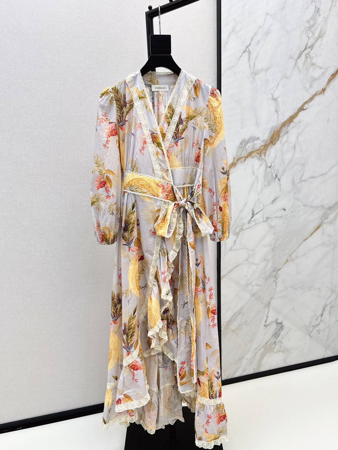 Zim* 25ss frill midi dress