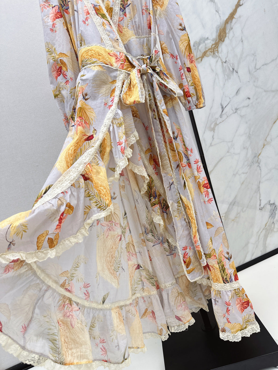 Zim* 25ss frill midi dress