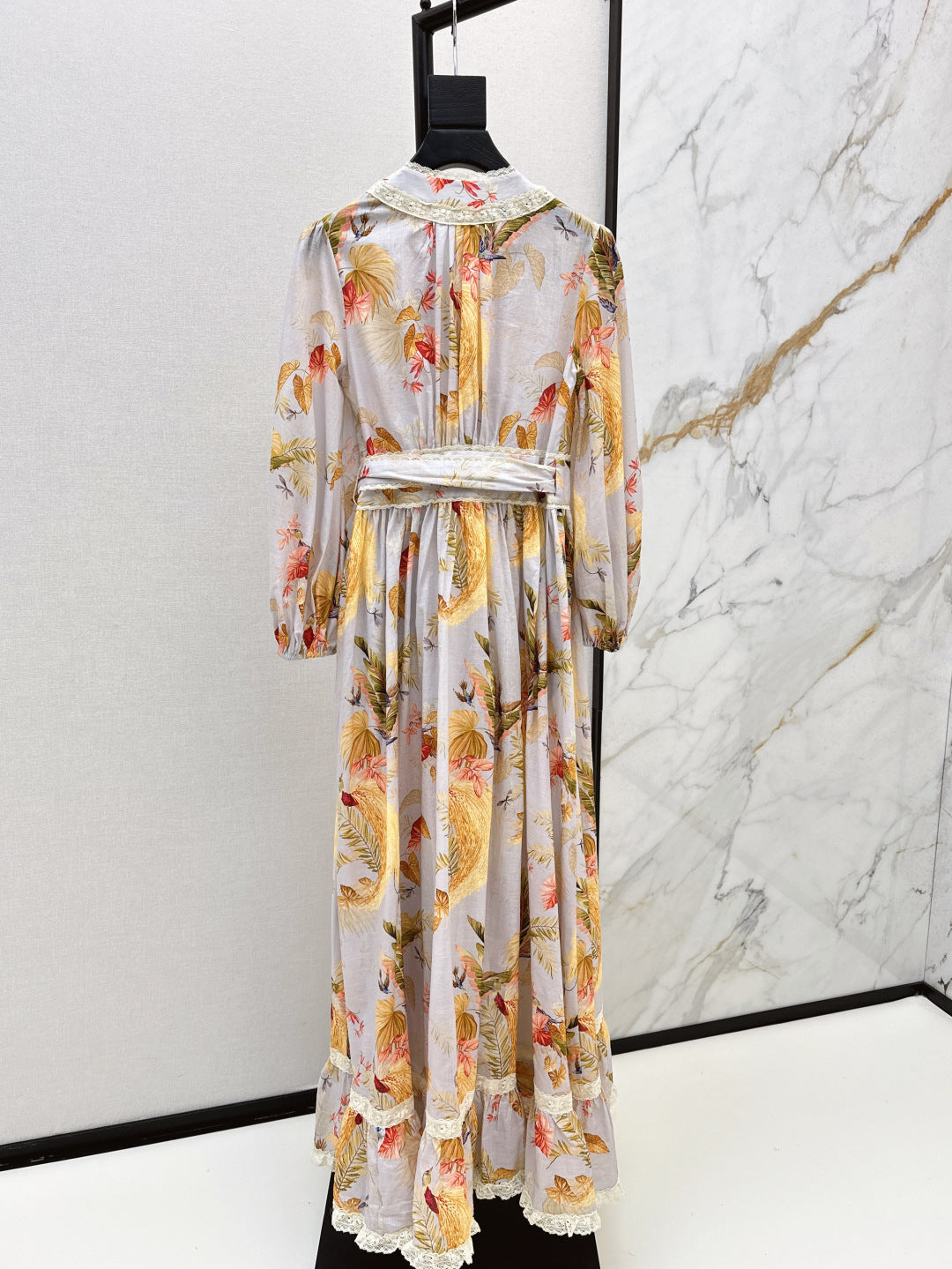 Zim* 25ss frill midi dress